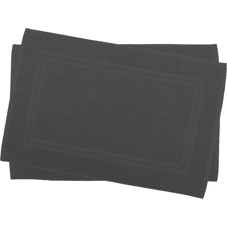 Julie Julsen Badematte 2-Badematte-Grau-50x80 cm, Baumwolle, Doppelrahmen – Bild 1