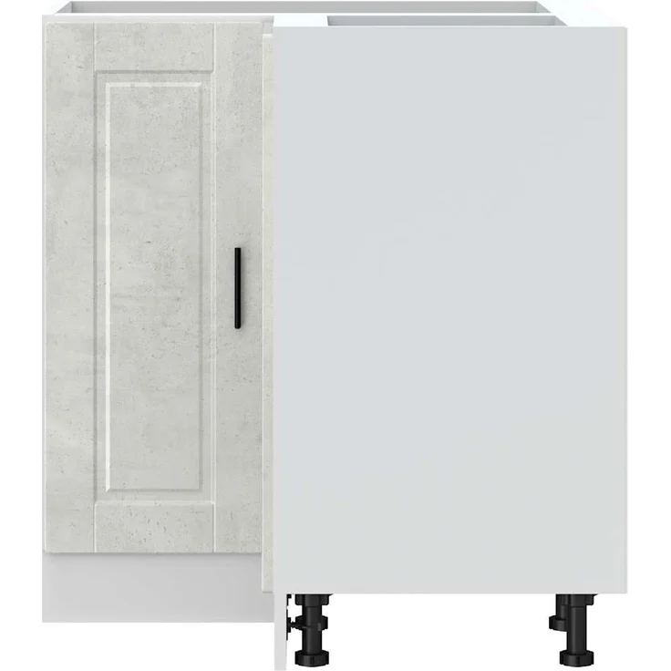 vidaXL Küchen-Eckunterschrank Porto Betongrau Holzwerkstoff 853991 – Bild 4