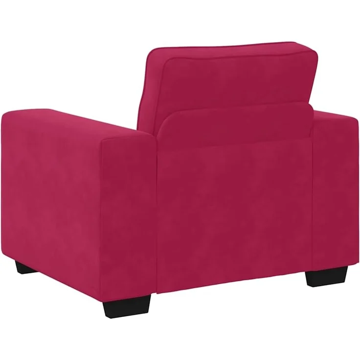 vidaXL Sessel Weinrot 100x77x82 cm Samt 4105251 – Bild 6