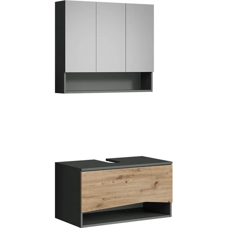 Badmöbel-Set Willow Artisan 2 Teile Vicco