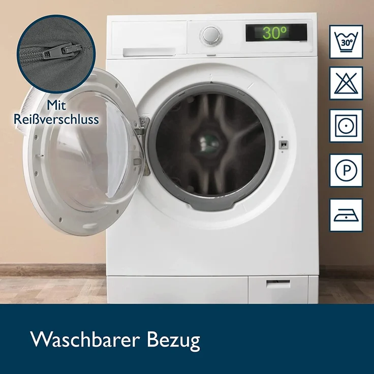 Beautissu Campix Klappmatratze, 120x195 cm Anthrazit – Bild 6