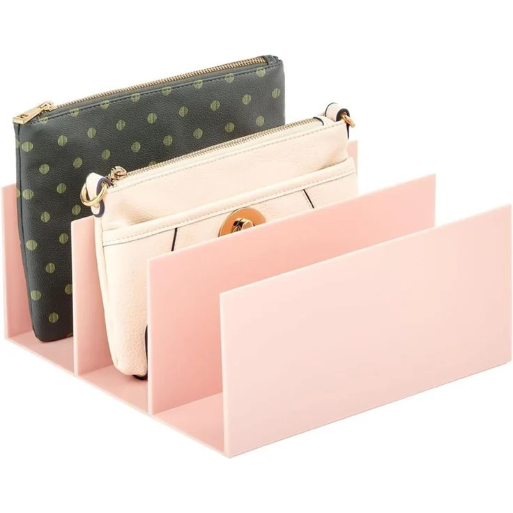 Organizer Handtaschen Geldbeutel Aufbewahrung 5 Fächer mDesign hellrosa – Bild 6