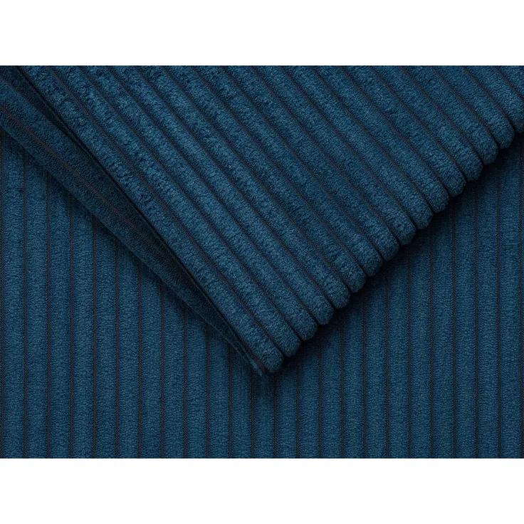 Vente-unique - LORETO Sofa SamtStoff Blau - B 223 cm95 cm x H 90 cm x L 195 cm – Bild 5