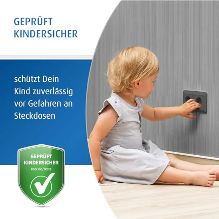 REER Steckdosensicherung schwarz 20Stück – Bild 4