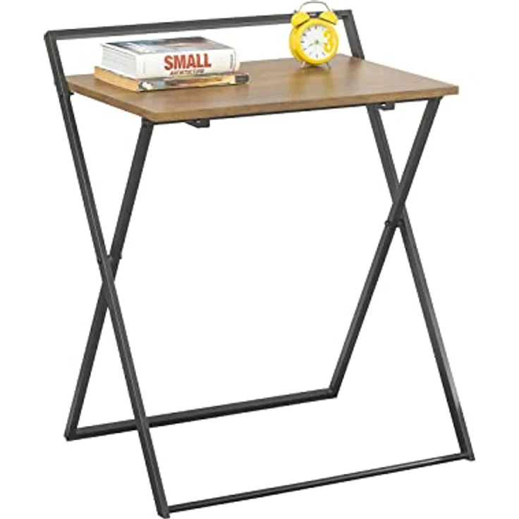 SoBuy FWT88-F Schreibtisch, MDF, PVC-Beschichtung, Braun, 60 x 77 x 40 cm – Bild 2