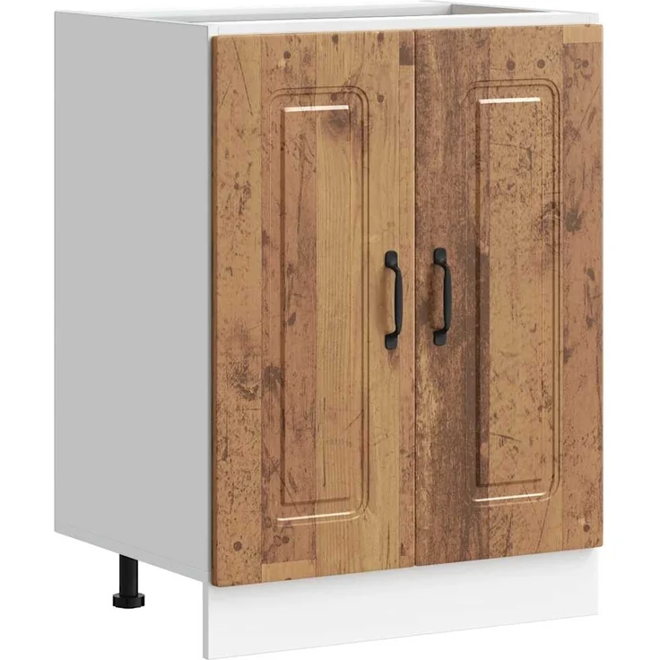 vidaXL Spülenunterschrank Kalmar Altholz-Optik 60x46x81,5 cm 853445 – Bild 1