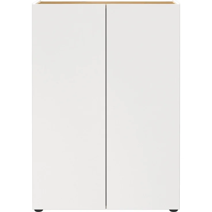 Germania Schuhschrank 1590-513 GW-Alviano, in Weiß/Navarra-Eiche-Nb, mit Platz für bis zu 12 Paar Schuhe, 74 x 105 x 33 cm (BxHxT) – Bild 2