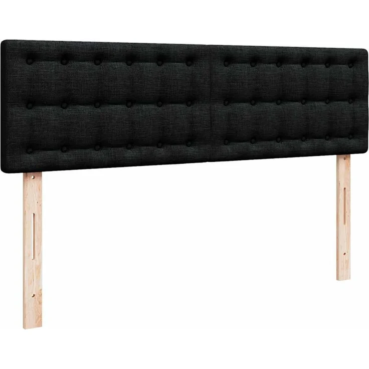 vidaXL Ottoman-Bett mit Matratze Schwarz 140x190 cm Stoff 3311624 – Bild 7