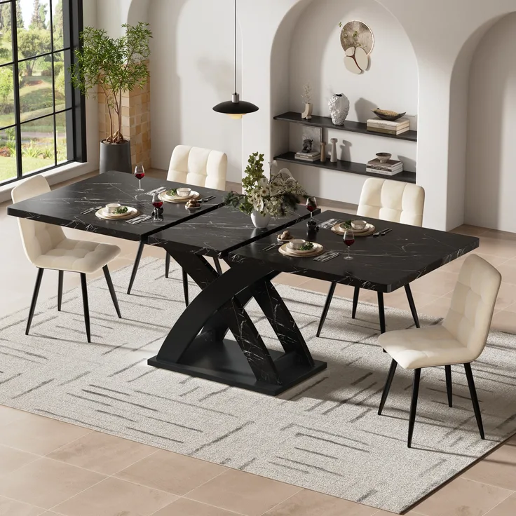 Kücheninsel, Buffetschrank, Servicewagen, Mobile Kücheninsel, ausziehbarer Küchenwagen mit Rädern, Handtuchhalter und Türablage, verstellbaren Regalen, drei Schubladen, , 118 x 45(75) x 92 cm