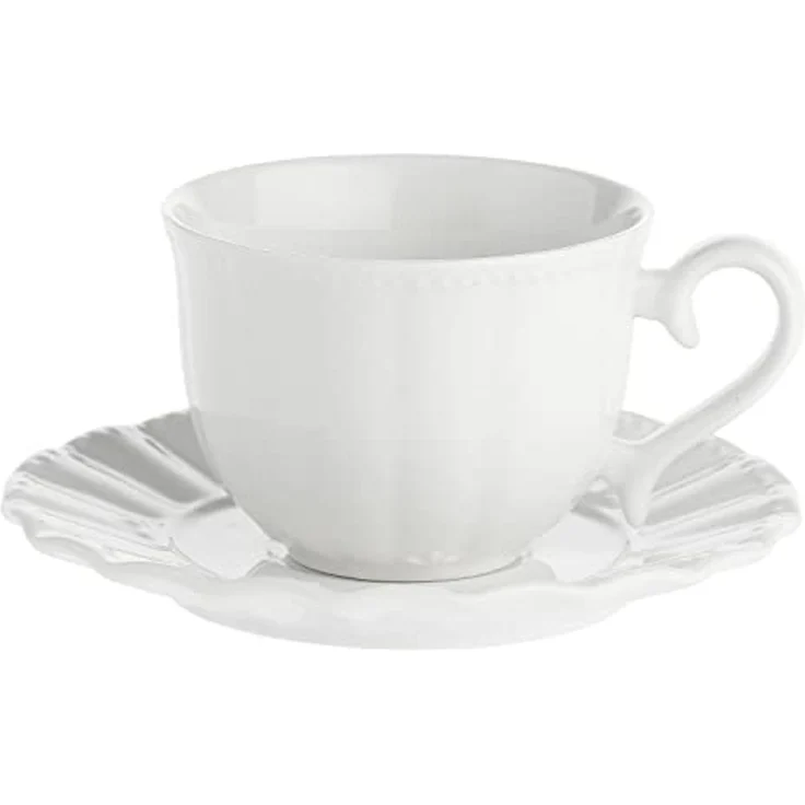 La Porcellana Bianca La Porcellana Bianca 6er Set Teetassen mit Untertasse 220 ml P003600016Z – Bild 1