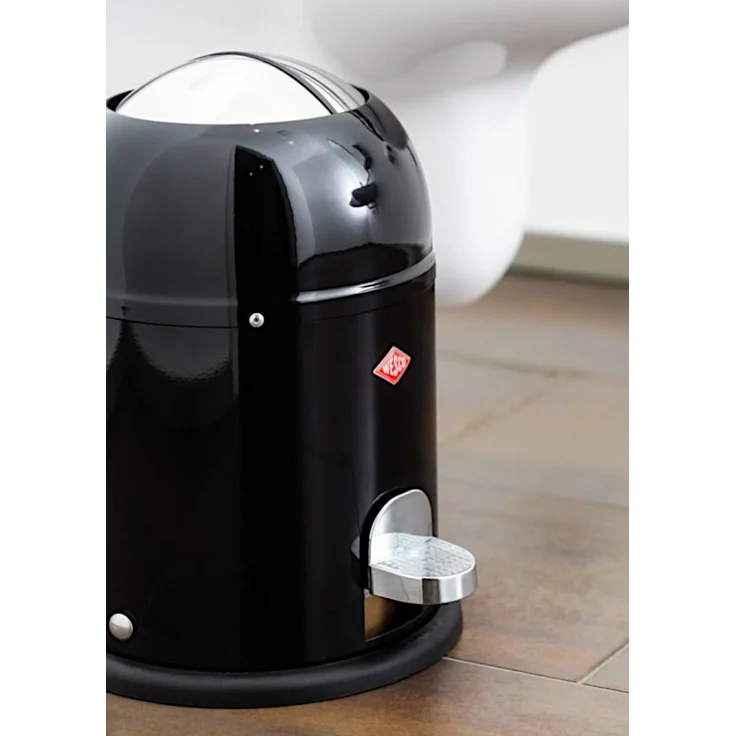 WESCO MINI MASTER Mülleimer WEISS mit 6 Liter Abfallvolumen und Fußtritt / Badeimer / Standabfallbehälter – Bild 5