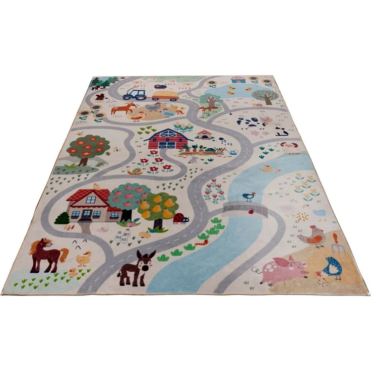 Obsession Kinderteppich Magic Kids ML 108, rechteckig, Höhe: 8 mm, Spielteppich, Motiv Straße, waschbar, Kinderzimmer – Bild 3