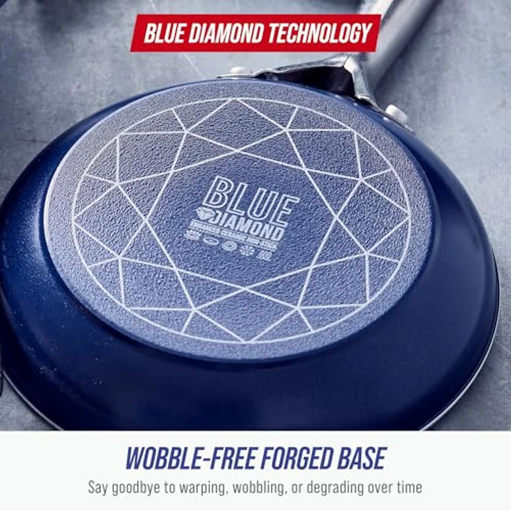 Blue Diamond 12'' Frypan blau – Bild 9