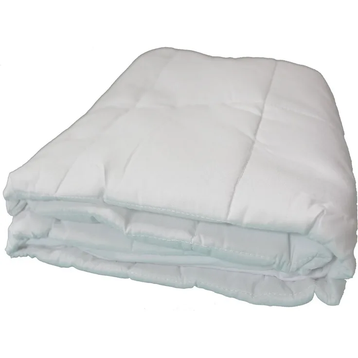 KH-Haushaltshandel Babybettdecke Gewichtsdecke Therapiedecke 100x135 cm 2,5 KG, Füllung: Füllung: 93% Glasperlen, 7% Polyesterfaser-Watte, Bezug: Gewichtsdecke, Gewichtsdecke, für Baby/Kinder, weiß, Bettdecke gesteppt