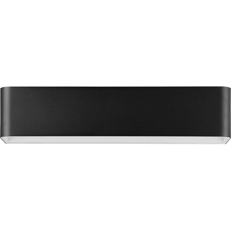 EGLO LED Wandleuchte Sania 4 - Modernes Up & Down Licht für Flur und Wohnzimmer, Aluminium Schwarz-Weiß, Warmweiß, 12W, 1400 Lumen, 36,5 x 8 cm, indirekte Beleuchtung – Bild 2