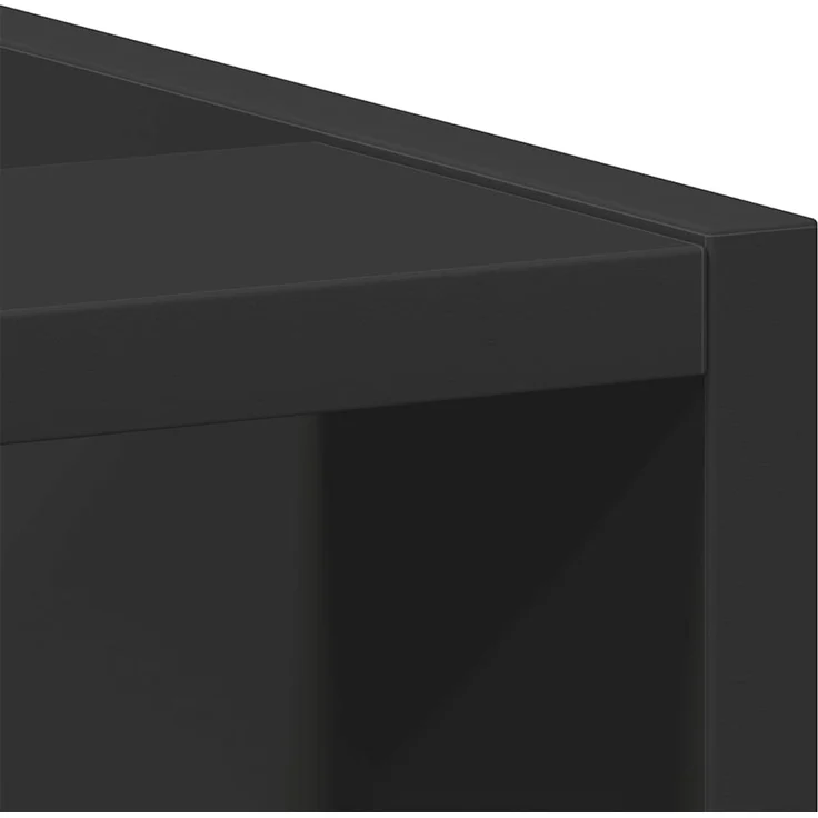 vidaXL Unterschrank Riga Schwarz 40x44,5x81,5 cm Holzwerkstoff 854203 – Bild 7