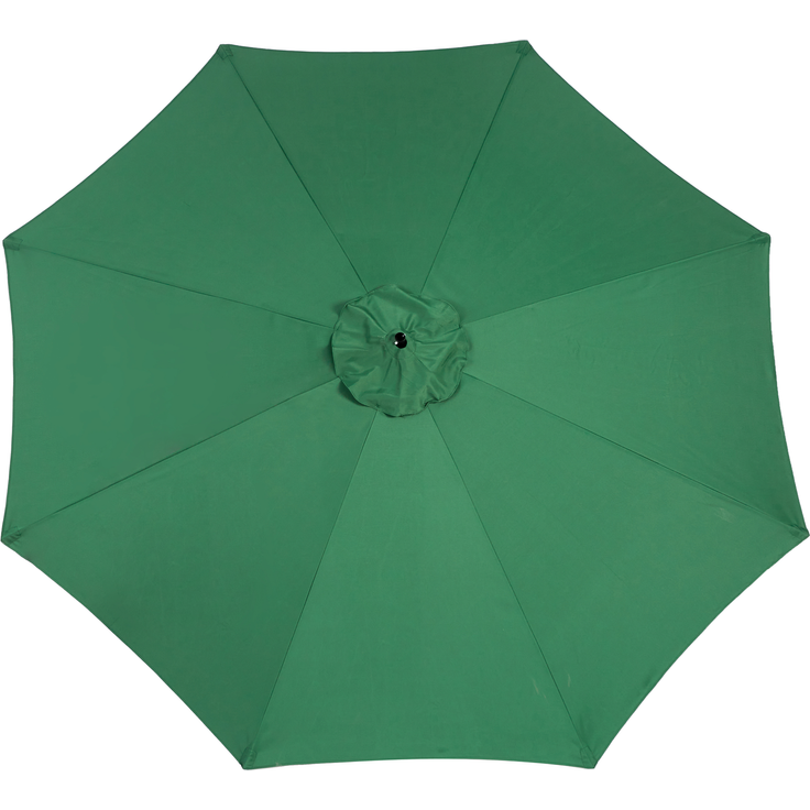 LVHOM Sonnenschirm Ø 300 cm, Großer Marktschirm mit Kurbel und Neigefunktion, UV-Schutz 50+, wasserdichter Gartenschirm für Terrasse & Pool, Dunkelgrün (ohne Ständer) – Bild 2