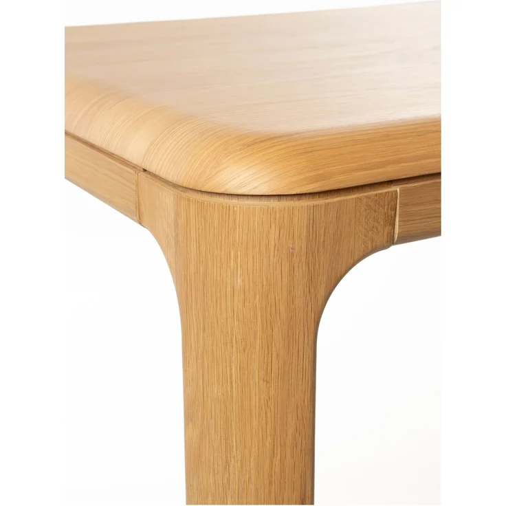 Zuiver Esstisch Oever 180 aus massivem Eichenholz für Esszimmer & Küche Beige 90x180x75 cm – Bild 5