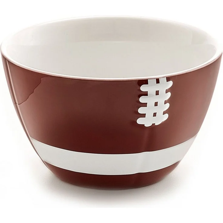 40YARDS Müslischüssel American Football Müslischale / Schüssel / Snackschale (900 ml), Keramik, (1-tlg), in Form eines halben Footballs – Bild 2
