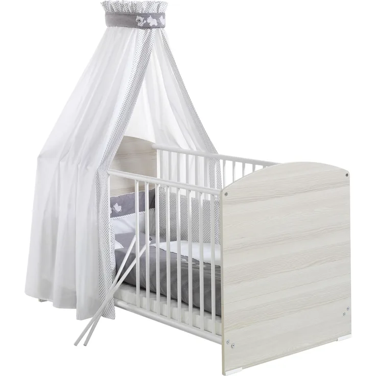 Schardt 'Amigos' 4-tlg. Baby-Bettset grau