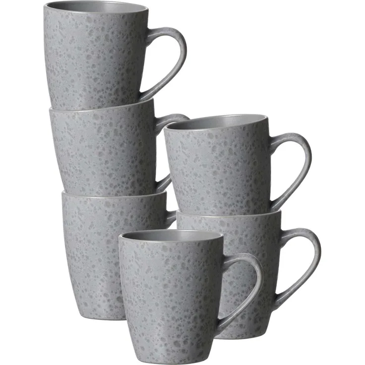 Ritzenhoff & Breker Kitwe Kaffeebecher 370 ml grau 6er Set