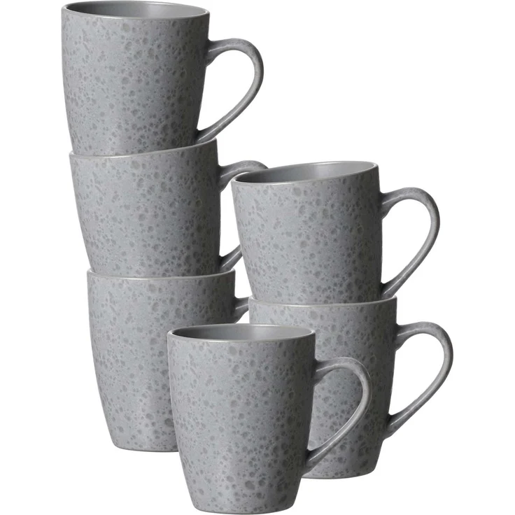 Ritzenhoff & Breker Kitwe Kaffeebecher 370 ml grau 6er Set – Bild 1