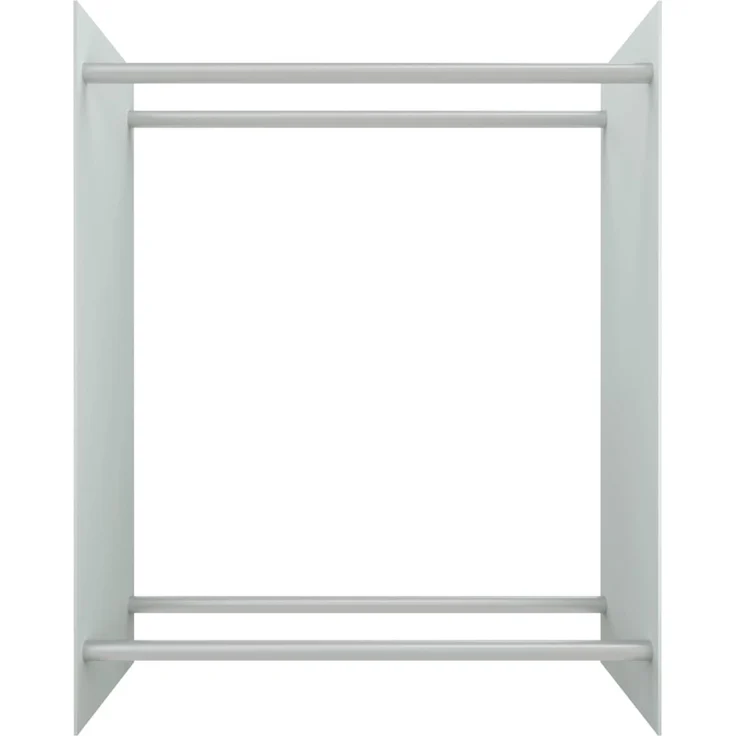 vidaXL Brennholzregal Weiß 80x35x100 cm Hartglas 327471 – Bild 2