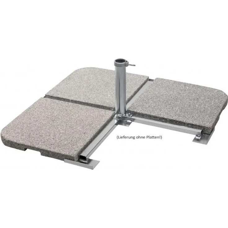 Schneider STABILER Platten-Ständer f. 55mm Rohr Stahl feuerverzinkt extra schwer – Bild 1