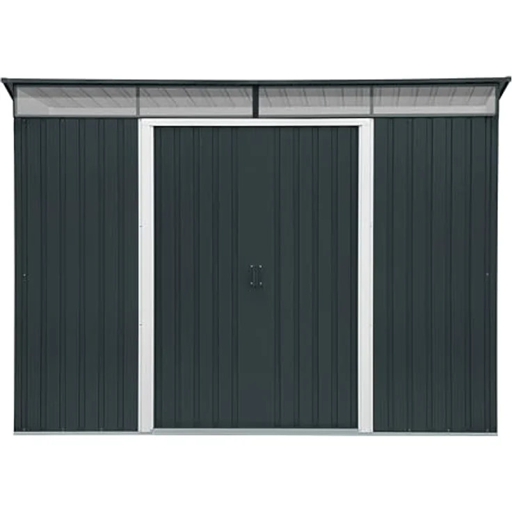 Duramax Metallgerätehaus Pent Roof Skylight 8 x 6 263,5 x 184,5 x 202 cm – Bild 9