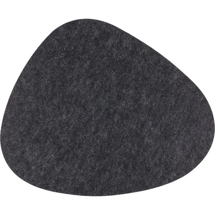 Tischset Kieselstein in grau oder anthrazit 38x34,5 cm aus Filz Platzset anthrazit