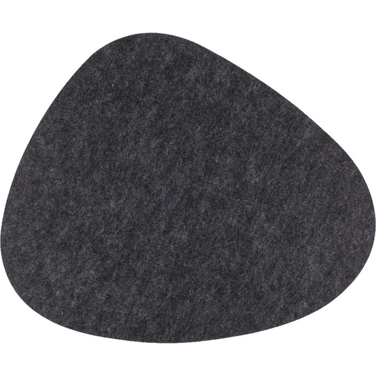 Tischset Kieselstein in grau oder anthrazit 38x34,5 cm aus Filz Platzset anthrazit
