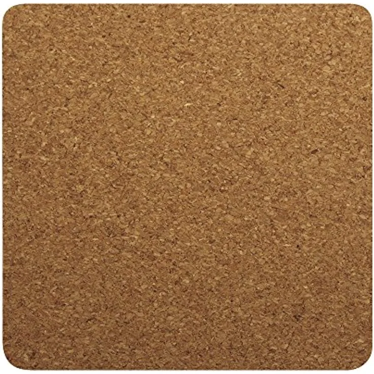 Kork-Untersetzer quadratisch, 10x10x0,3cm, SB-Btl 4Stück (0,70 € pro 1 Stück) – Bild 2