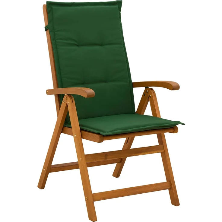 vidaXL 5-teiliges Garten-Esszimmer-Set 4-Sitzer Grün Massivholz Akazie 3434601 – Bild 4