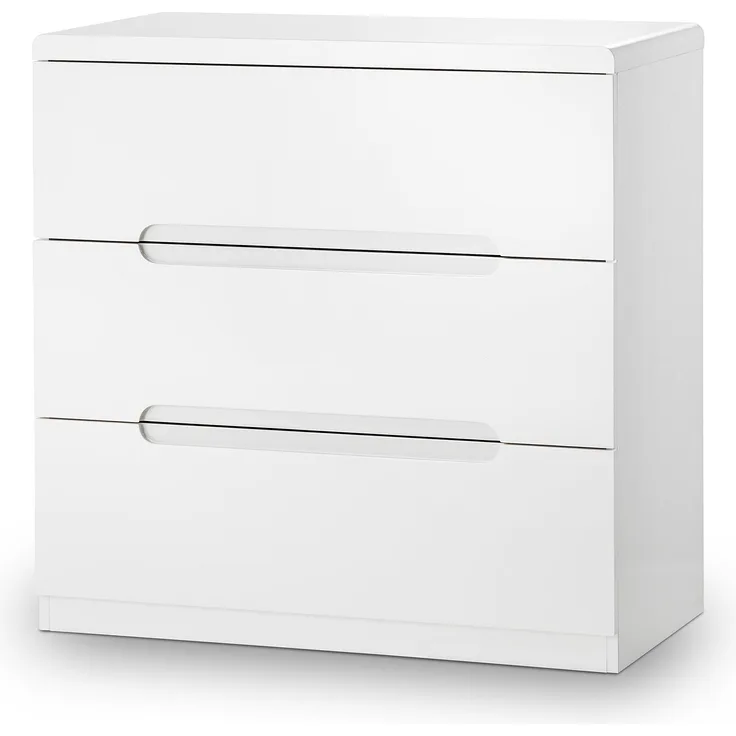 Julian Bowen Manhattan Kommode mit 3 Schubladen, weiß