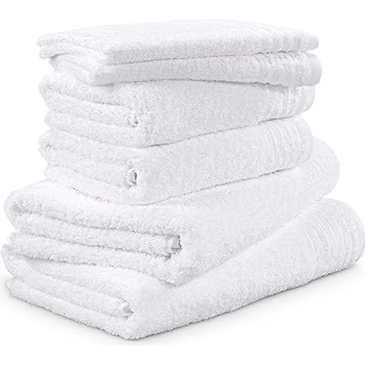 Möve Handtuch Set New Classic, Walkfrottier (Set, 6-St), 2x Gäste-, 2x Hand- und 2x Duschtücher – Bild 2