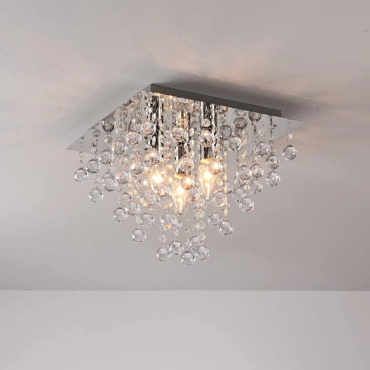 Kronleuchte CRIS 10145 Ø32CM Chrom pol, klar mit Besätzen – Bild 4