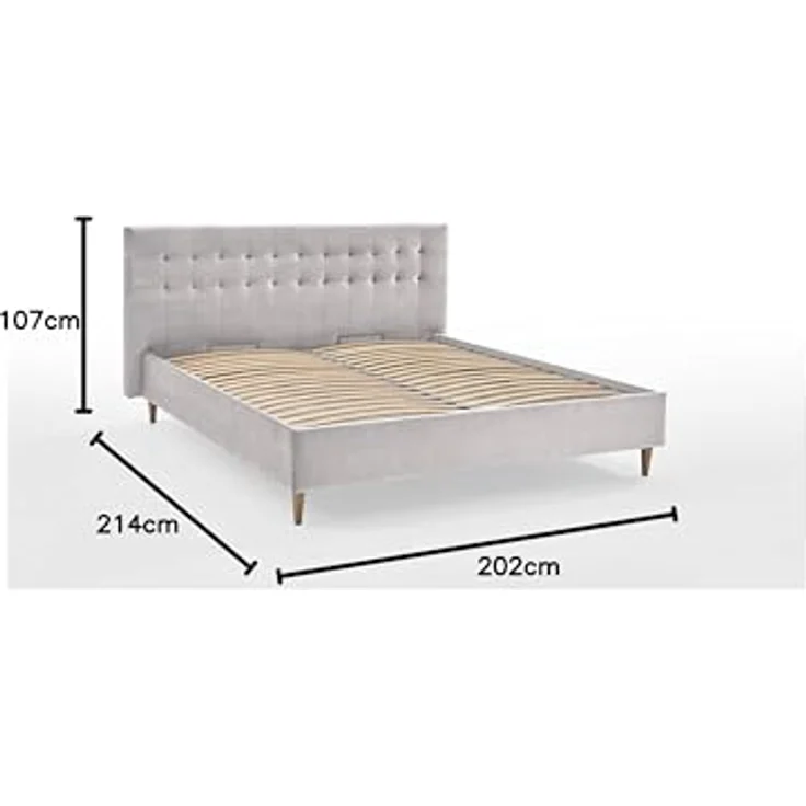 Atlantic Home Collection Bettrahmen Veronika 180x200 mit Bettkasten und Lattenrost – Bild 4