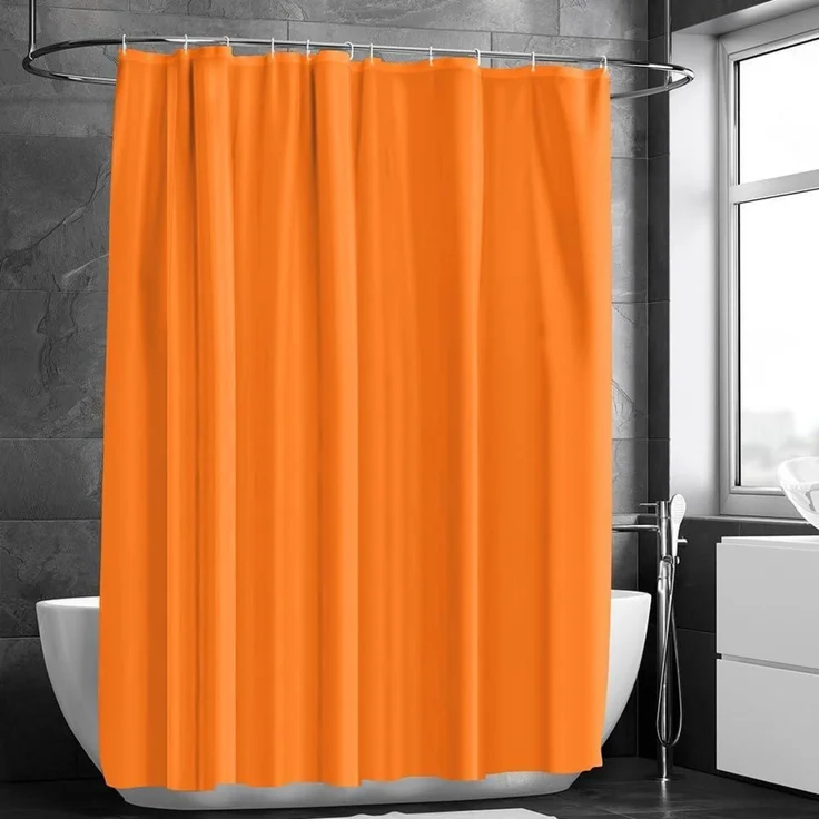 Duschvorhang Anti-Schimmel Wasserdicht Schnelltrocknend PEVA 180x180 cm & 12 – Bild 8
