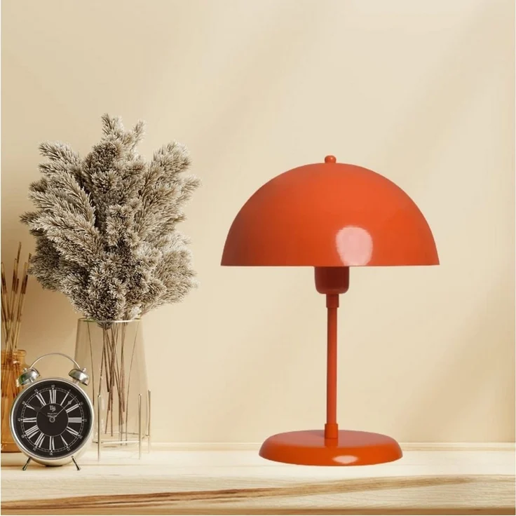 Bamyum Tischleuchte Pilz Lampe Mit Kabel Lipeo 25 cm Metall Retro Kleine Lampe, ohne Leuchtmittel – Bild 1