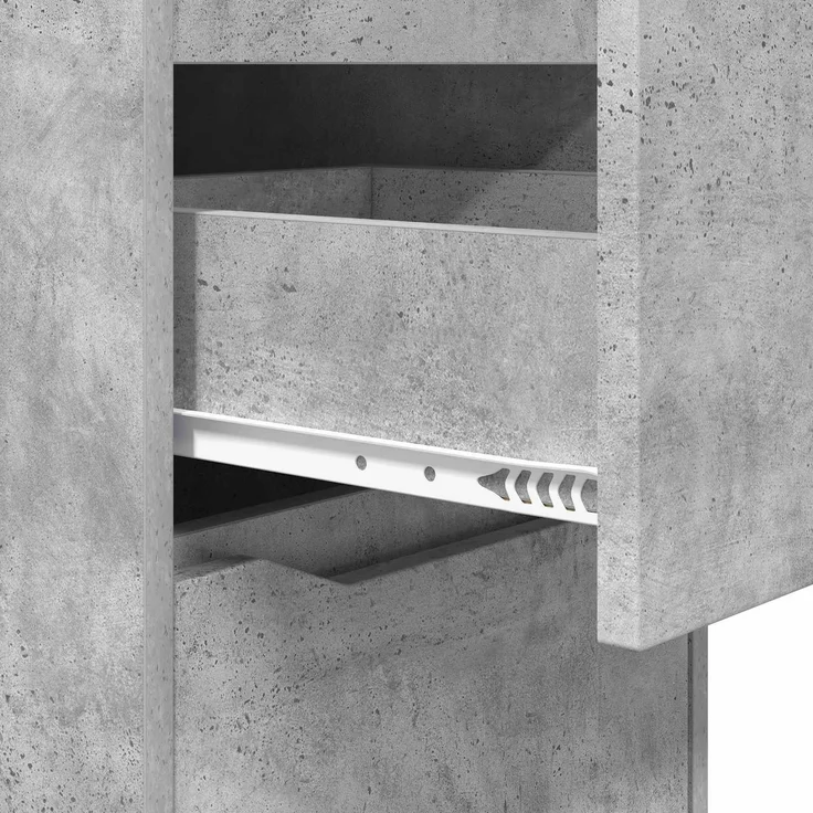 vidaXL Aufbewahrungsschrank 40 x 48 x 105 cm Holzwerkstoff Betongrau 888900 – Bild 11