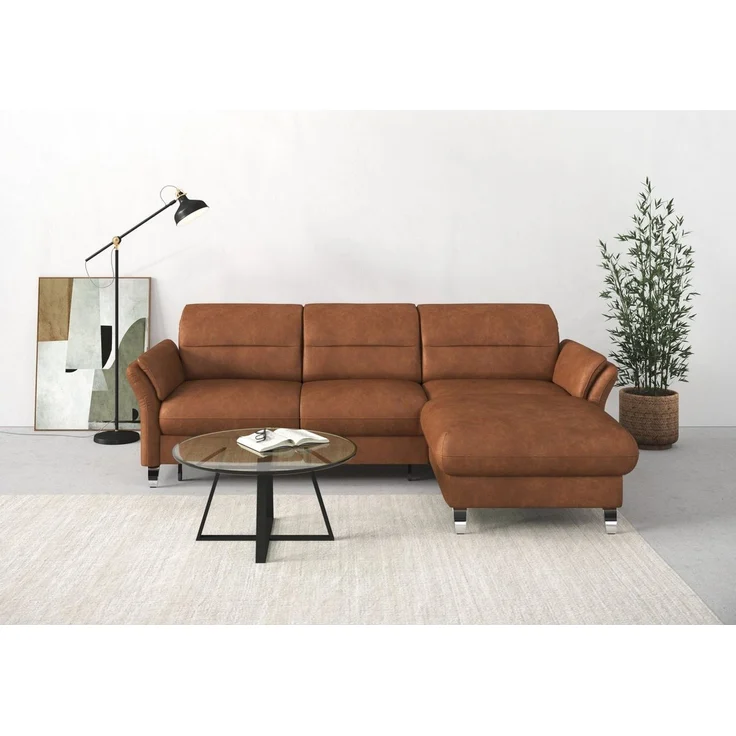 sit&more Ecksofa Grenoble L-Form mit Federkern, wahlweise mit Bettfunktion, Bettkasten, Arm- und Kopfteilverstellung – Bild 2