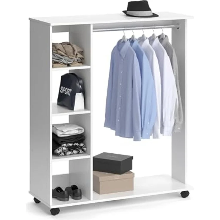 Garderobe Cosmo Weiß 110 x 129.4 cm Vicco – Bild 7