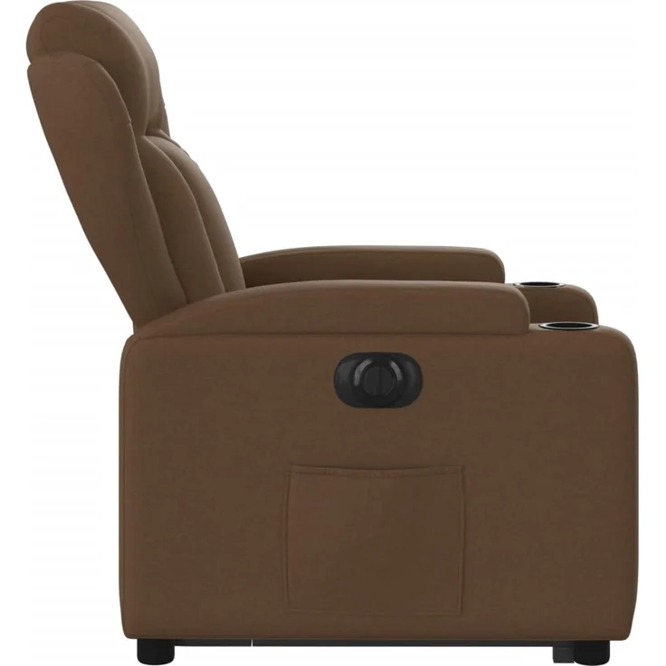vidaXL Relaxsessel mit Aufstehhilfe Elektrisch Braun Stoff 3204510 – Bild 9