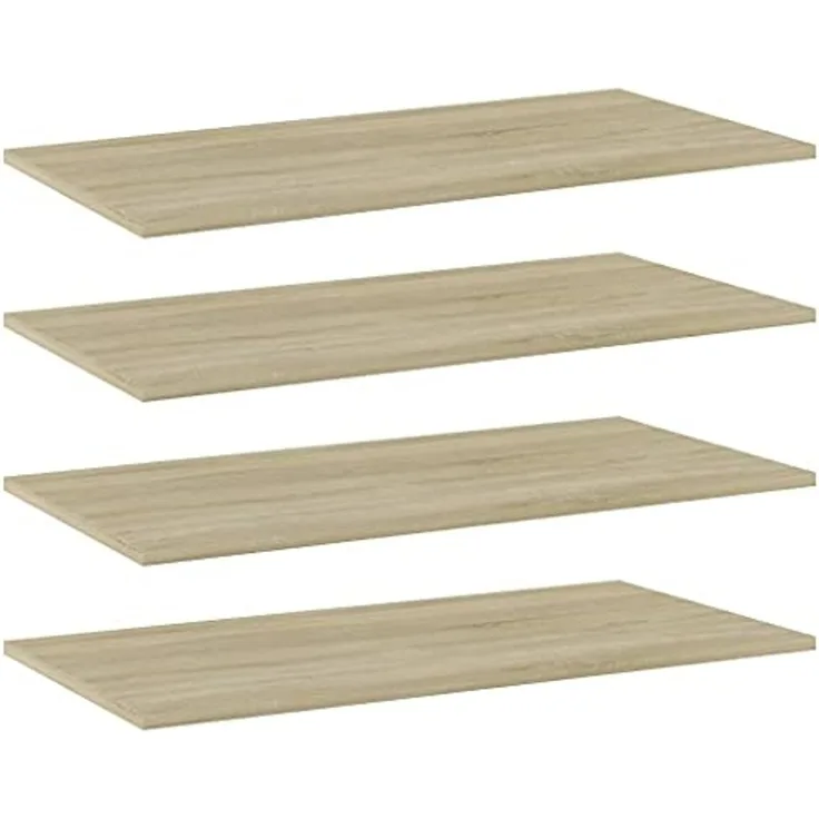 vidaXL Bücherregal-Bretter 4 Stk. Sonoma-Eiche 80x40x1,5 cm 805336