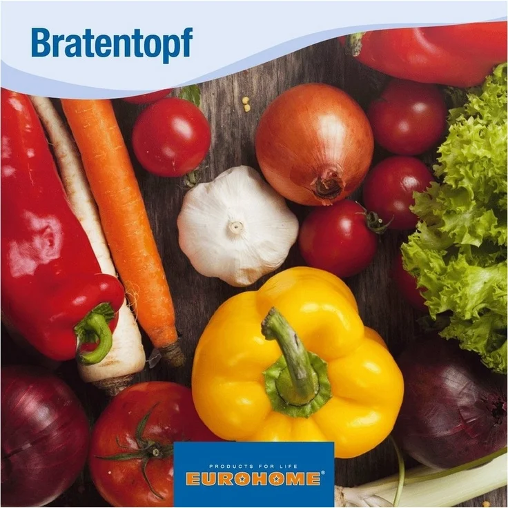 EUROHOME Kochtopf Schmortopf mit Glasdeckel passgenau und induktionsgeeignet, Edelstahl (1-tlg, Kochtopf Edelstahl Ø16 cm), Topf alle Herdarten, Universaltop mit Messskala – Bild 3