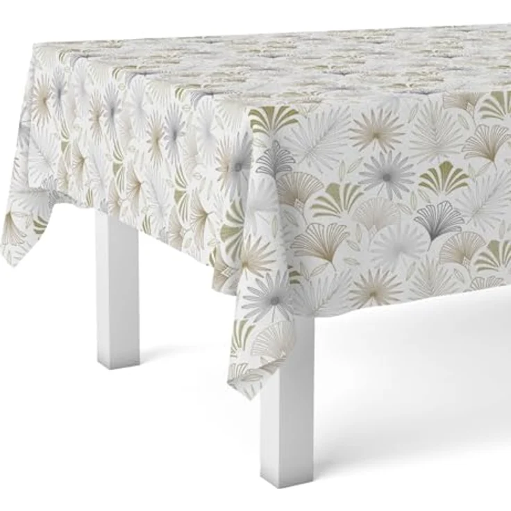 Martina Home Wachstuchtischdecke, Palmito Beige, 100x140 cm – Bild 2