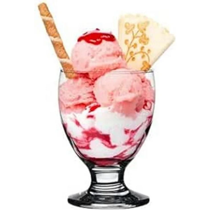 KONZEPT Eisschale Dessertgläser Set aus Glas, Eisbecher 280 ml, (12-tlg), ideal für Sorbet, Dessert, Tiramisu, Pudding, Eis, Panna Cotta – Bild 4