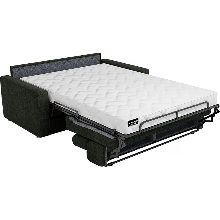 Vente-unique - VIZIR - Schlafsofa - Plastik - Kunststoff (PVC), Metall - Tannengrün - 214 x 223 x 110 cm – Bild 6