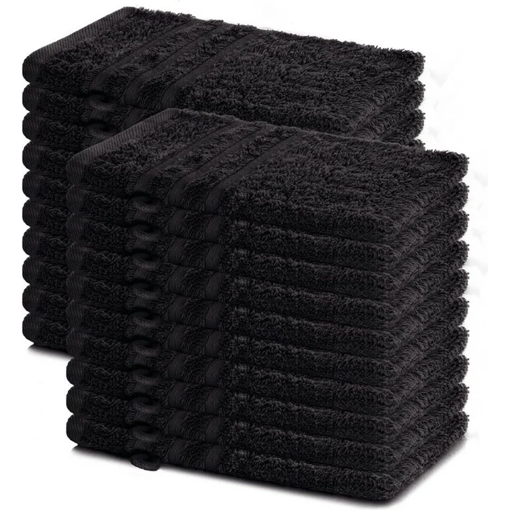 Lavea Waschhandschuh 20er Set Waschhandschuhe, 15 x 21 cm, Elena-Frottierserie, Waschlappen, (20-St), 500 g/m² Frottier, weich & saugstark, pflegeleicht – Bild 1
