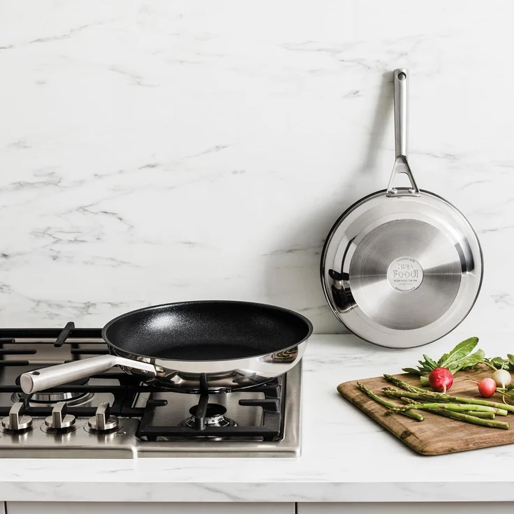 NINJA Bratpfanne C62000EU Foodi ZEROSTICK Bratpfannenset, Edelstahl – Bild 2